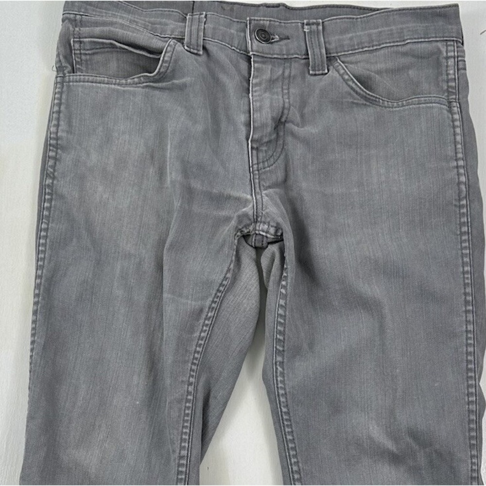 Levi's Men's 511 Slim Fit Jeans Gray‎ 30x30 Cotton Stretch Black Tab light EUC